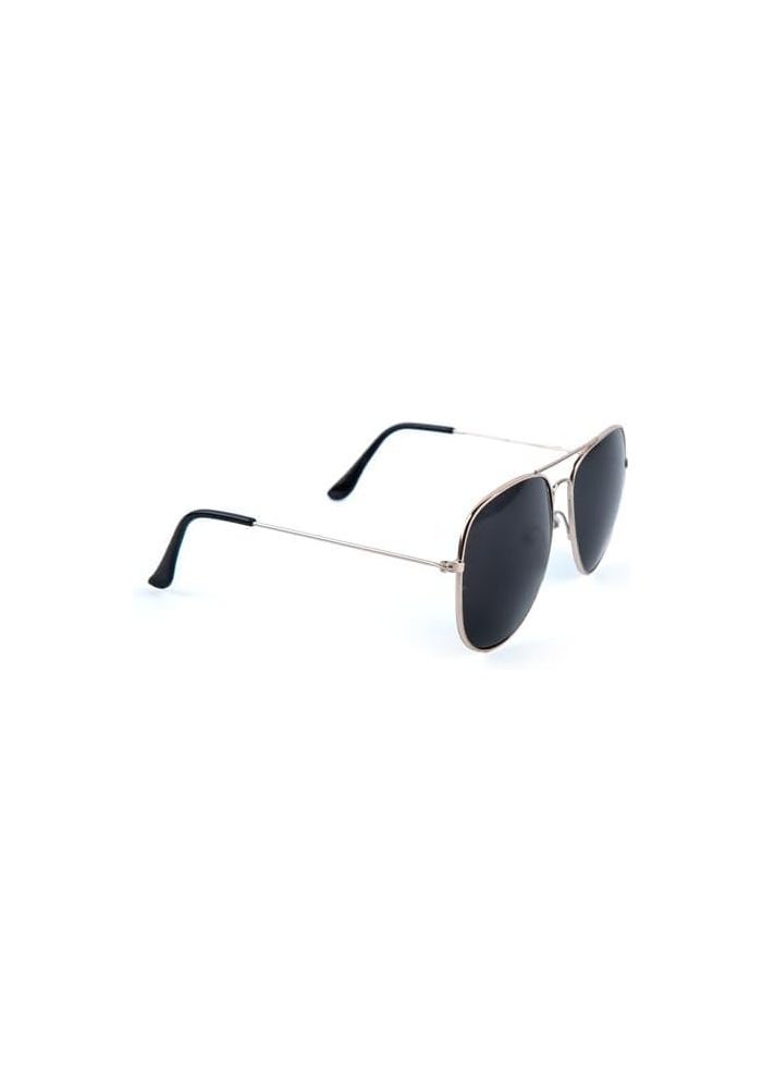 DAISO Tear Drop Metal Sunglasses - Silver - Image 2